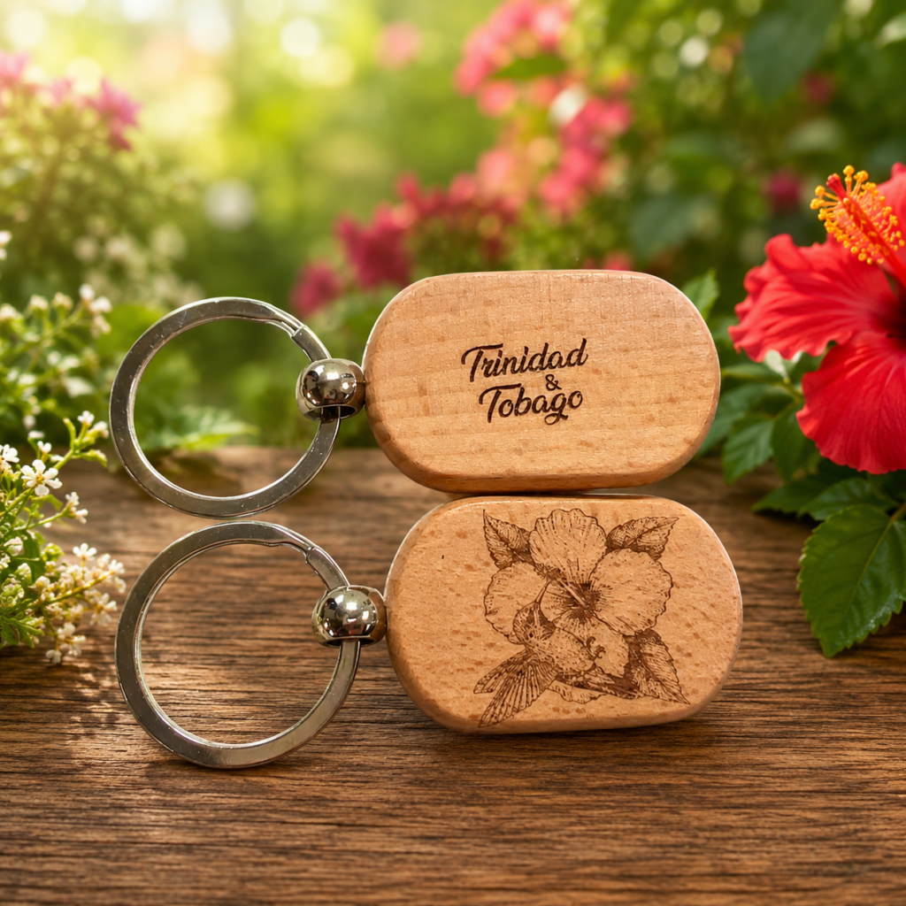 Hibiscus Keychain