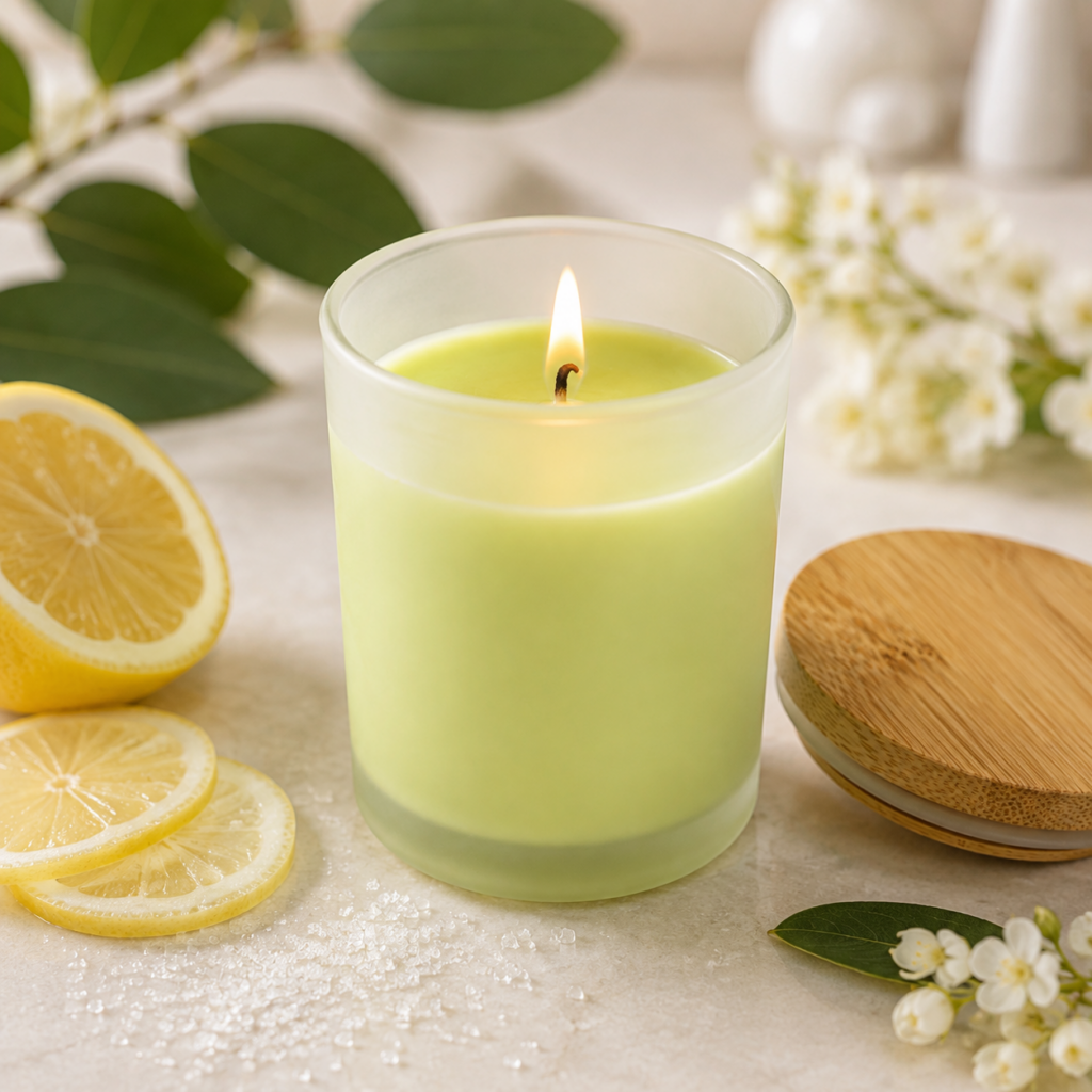 Sugared Lemon Candles